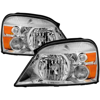 Spyder® - Driver and Passenger Side Chrome Factory Style Headlights