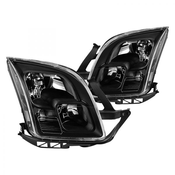 Spyder® - Black Euro Headlights, Ford Fusion