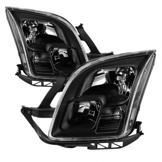 Spyder® - Driver and Passenger Side Black Euro Headlights