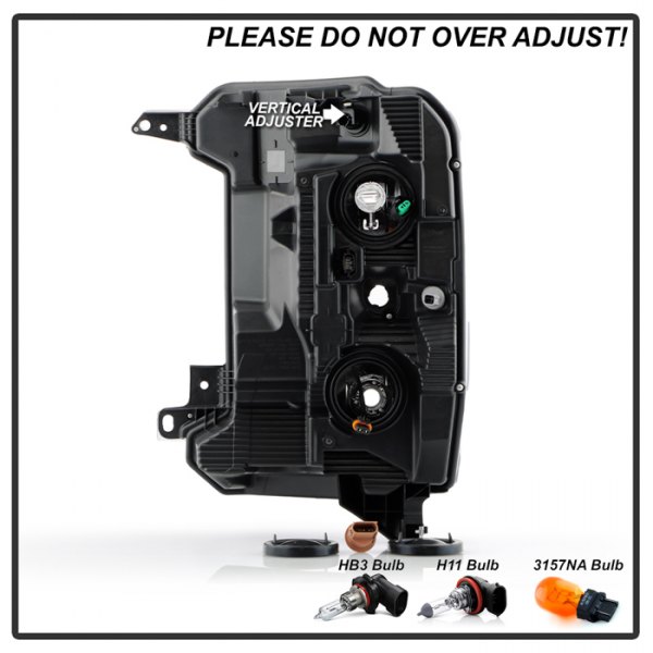 Spyder® HD-JH-FS23-OE-R - Passenger Side Chrome Factory Style