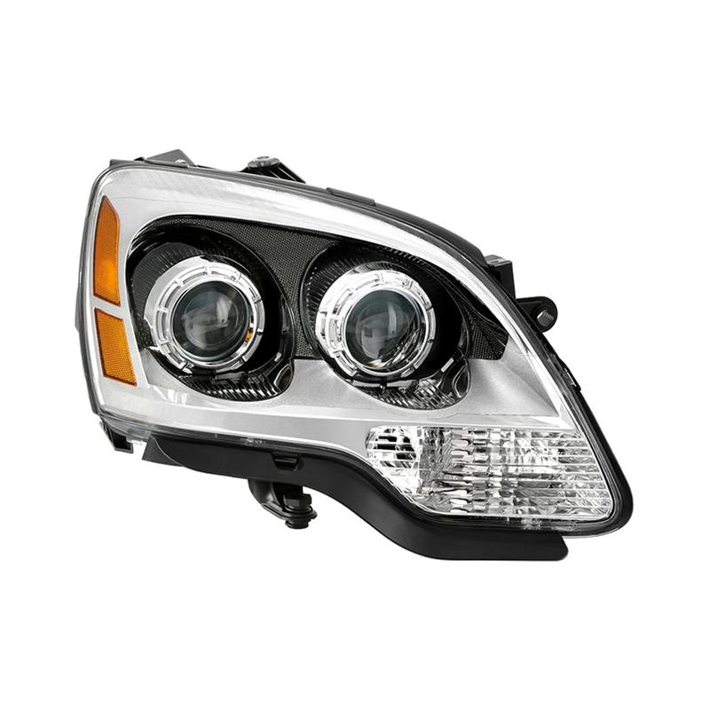 Spyder® HD-JH-GAC07-OE-R - Passenger Side Black/Chrome Factory Style  Projector Headlight