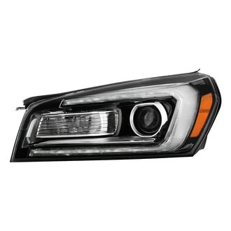 Spyder® - Driver Side Black/Chrome Factory Style LED DRL Bar Projector Headlight