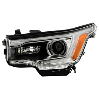 Spyder® - Driver Side Chrome Factory Style LED DRL Bar Projector Headlight
