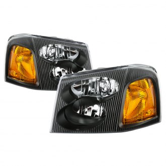 Spyder® - Driver and Passenger Side Black Euro Headlights