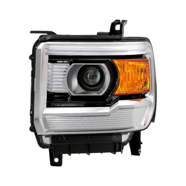 Spyder® - Driver Side Black/Chrome Factory Style Headlight, GMC Sierra
