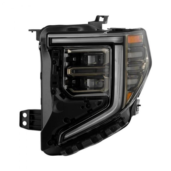 Spyder® - Driver Side Black/Smoke Factory Style LED Headlight with DRL