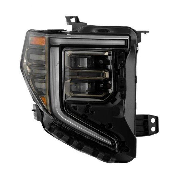 Spyder® - Passenger Side Black/Smoke Factory Style LED Headlight with DRL