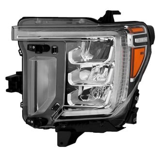 Spyder® - Driver Side Chrome Factory Style LED Headlight with DRL
