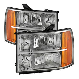 Spyder® - Driver and Passenger Side Chrome Euro Headlights