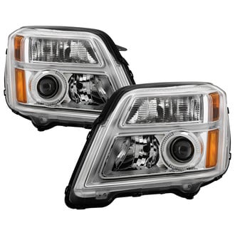 Spyder® - Driver and Passenger Side Chrome Factory Style Projector Headlights