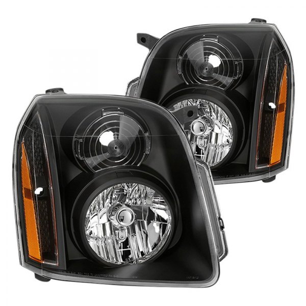 Spyder® - Black Euro Headlights, GMC Yukon Denali