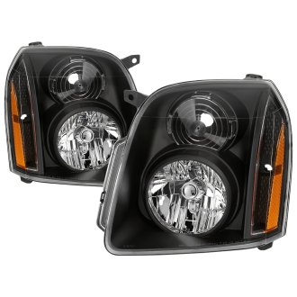 Spyder® - Driver and Passenger Side Black Euro Headlights