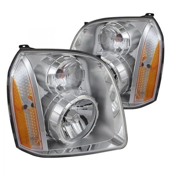 Spyder® - Chrome Factory Style Headlights, GMC Yukon Denali