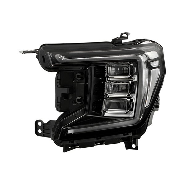 Spyder® - Driver Side Chrome Factory Style LED Headlight with Switchback DRL