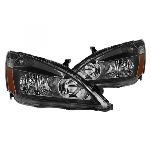 Spyder® - Black Euro Headlights, Honda Accord