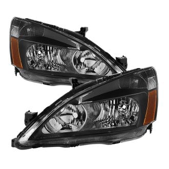 Spyder® - Driver and Passenger Side Black Euro Headlights