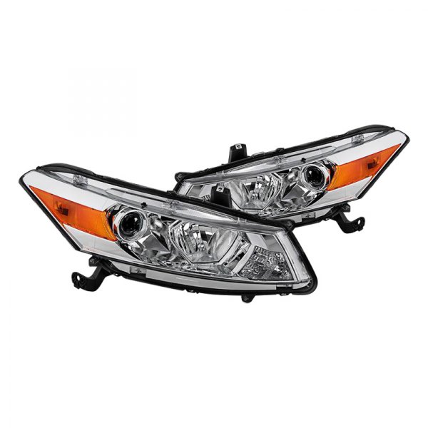 Spyder® - Chrome Projector Headlights, Honda Accord