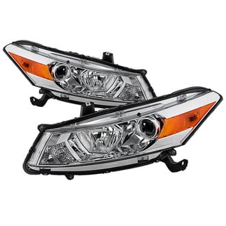 Spyder® - Driver and Passenger Side Chrome Projector Headlights
