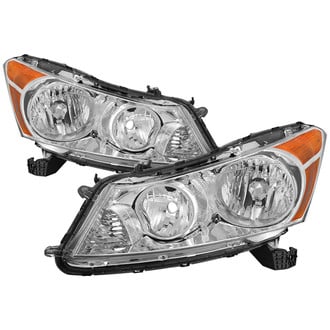 Spyder® - Driver and Passenger Side Chrome Euro Headlights