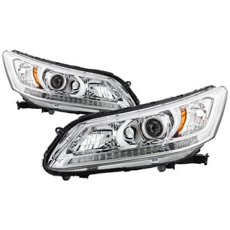 Spyder® - Driver and Passenger Side Chrome Factory Style Projector Headlights