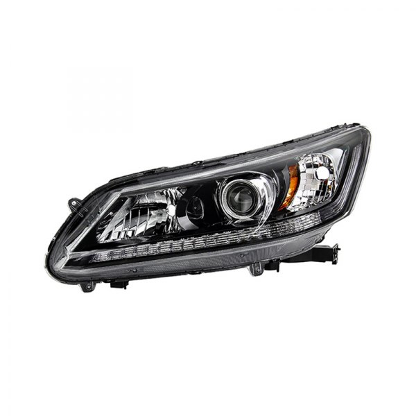 Spyder® - Driver Side Black Factory Style Projector Headlight, Honda Accord