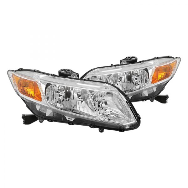 Spyder® - Chrome Euro Headlights, Honda Civic