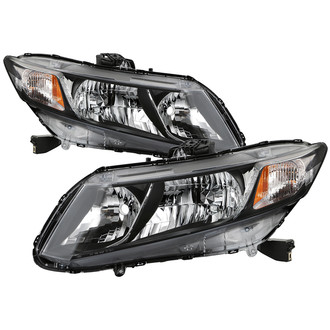 Spyder® - Driver and Passenger Side Black Factory Style Headlights