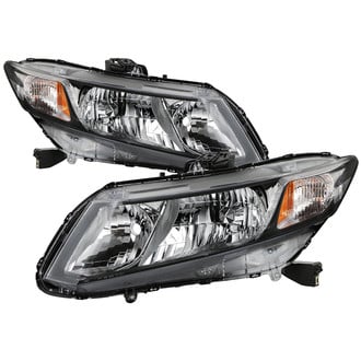 Spyder® - Driver and Passenger Side Black Factory Style Headlights