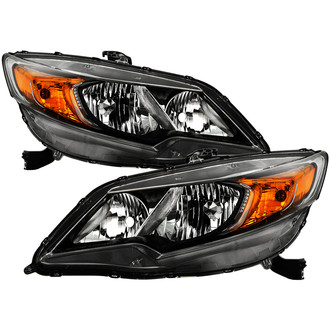 Spyder® - Driver and Passenger Side Black Factory Style Headlights