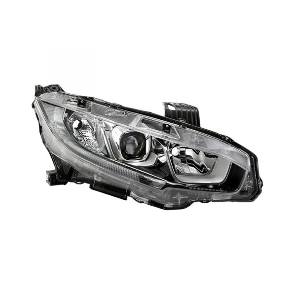 Spyder® - Passenger Side Black/Chrome Factory Style Projector Headlight