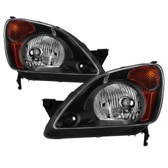Spyder® - Driver and Passenger Side Black Euro Headlights