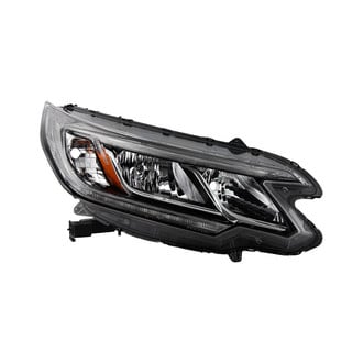 Spyder® - Passenger Side Black/Chrome Factory Style Headlight with LED DRL