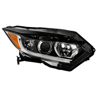 Spyder® - Passenger Side Black Factory Style LED DRL Bar Projector Headlight with LED DRL