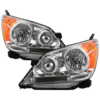 Spyder® - Driver and Passenger Side Chrome Euro Headlights