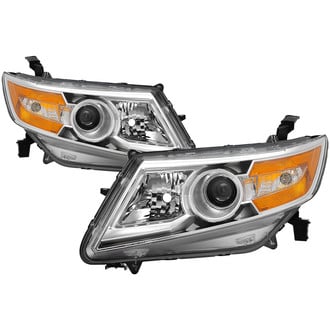 Spyder® - Driver and Passenger Side Chrome Factory Style Projector Headlights