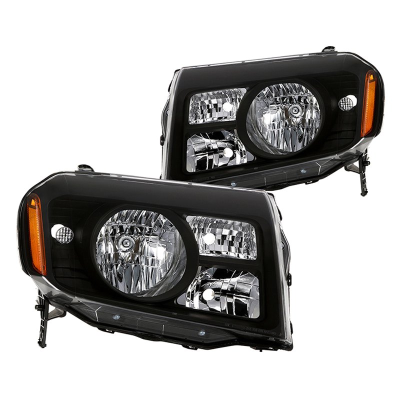 Spyder® - Honda Pilot 2009 Black Factory Style Headlights