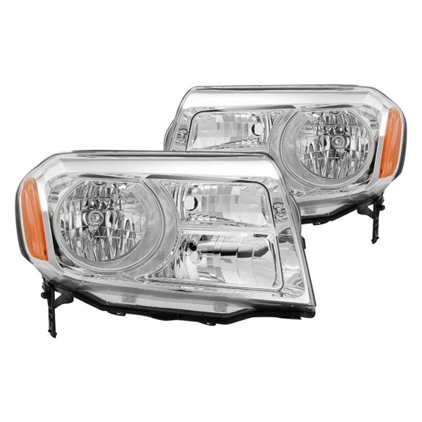 Spyder® - Chrome Factory Style Headlights, Honda Pilot
