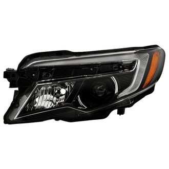 Spyder® - Driver Side Black Factory Style Projector Headlight with LED DRL