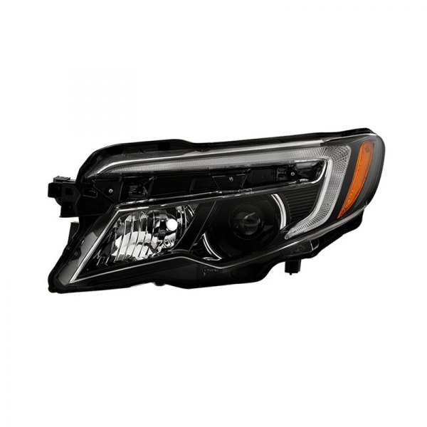 Spyder® - Driver Side Black Factory Style LED Light Tube Projector Headlight