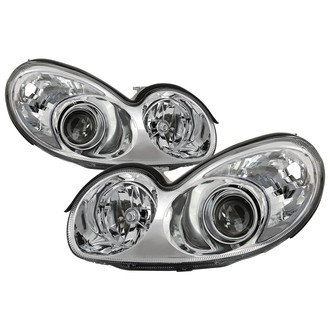 Spyder® - Driver and Passenger Side Chrome Factory Style Headlights