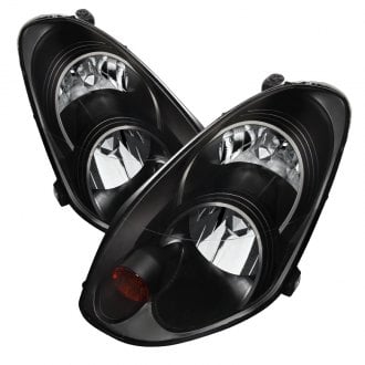 Spyder® - Driver and Passenger Side Black Euro Headlights