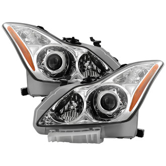 Spyder® - Driver and Passenger Side Chrome Factory Style Projector Headlights
