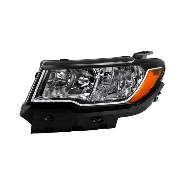Spyder® - Driver Side Chrome Factory Style Projector Headlight, Jeep Compass