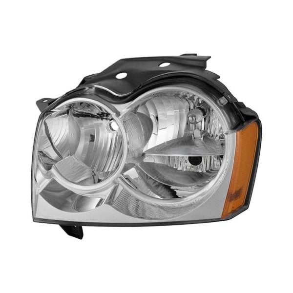 Spyder® - Driver Side Chrome Factory Style Headlight, Jeep Grand Cherokee