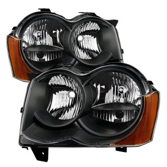 Spyder® - Driver and Passenger Side Black Euro Headlights