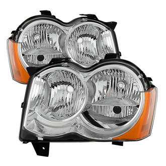 Spyder® - Driver and Passenger Side Chrome Factory Style Headlights