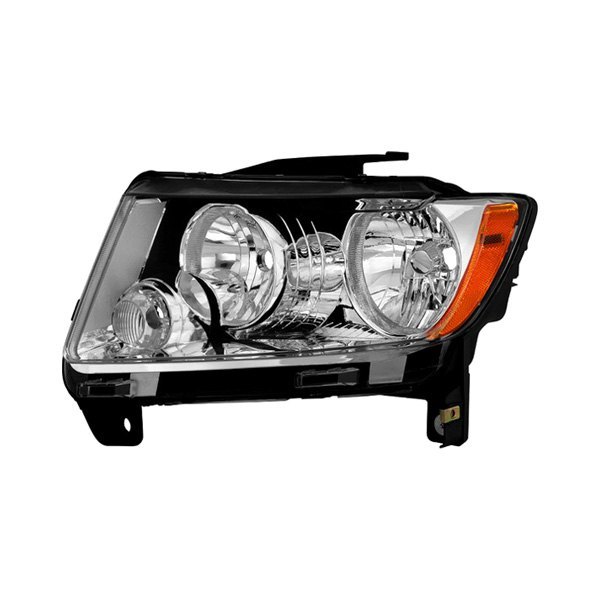 Spyder® - Driver Side Chrome Factory Style Headlight, Jeep Grand Cherokee