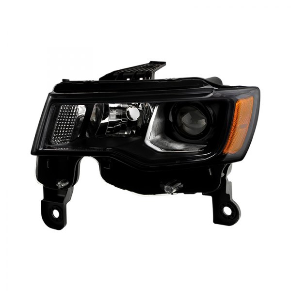 Spyder® - Driver Side Black Factory Style Projector Headlight, Jeep Grand Cherokee