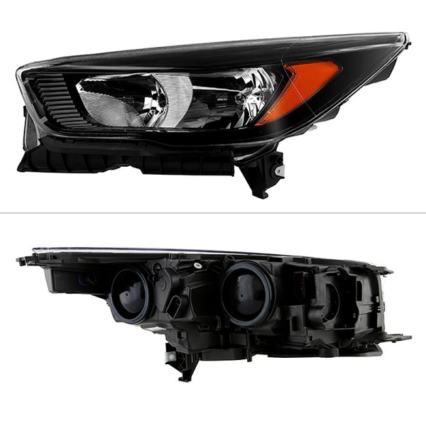 Spyder® - Driver Side Black Factory Style Headlight, Ford Escape