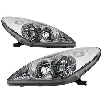 Spyder® - Driver and Passenger Side Chrome Factory Style Headlights